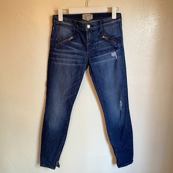 Current Elliott Silverlake Zip Skinny Jeans in Sargent Destroy - Picture 2 of 11